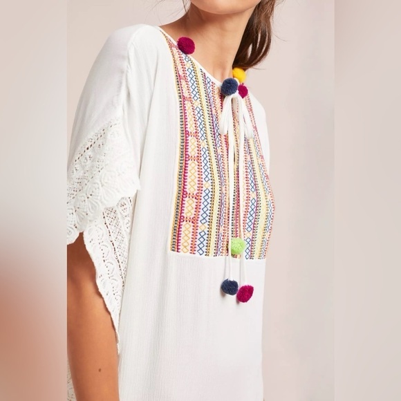 Anthropologie Postmark Bilson Embroidered Caftan, Size XS/S - Picture 2 of 12